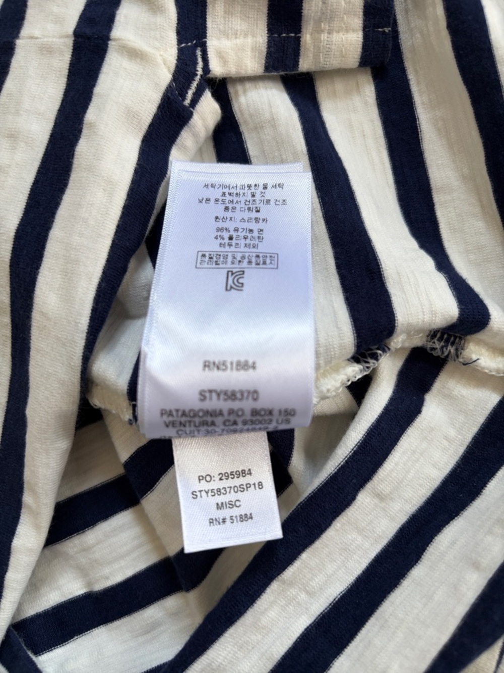 Patagonia Dress Organic Cotton Floral French
Stripe Shift Dress Navy White Small - Picture 13 of 15